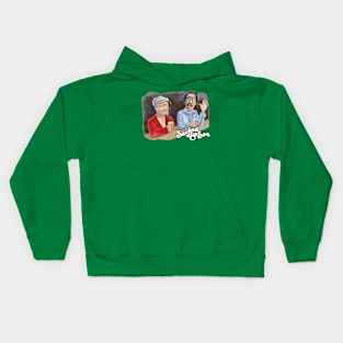 Morning chat over coffee Kids Hoodie